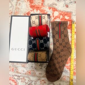 New luxury designer  crew socks bundle lot